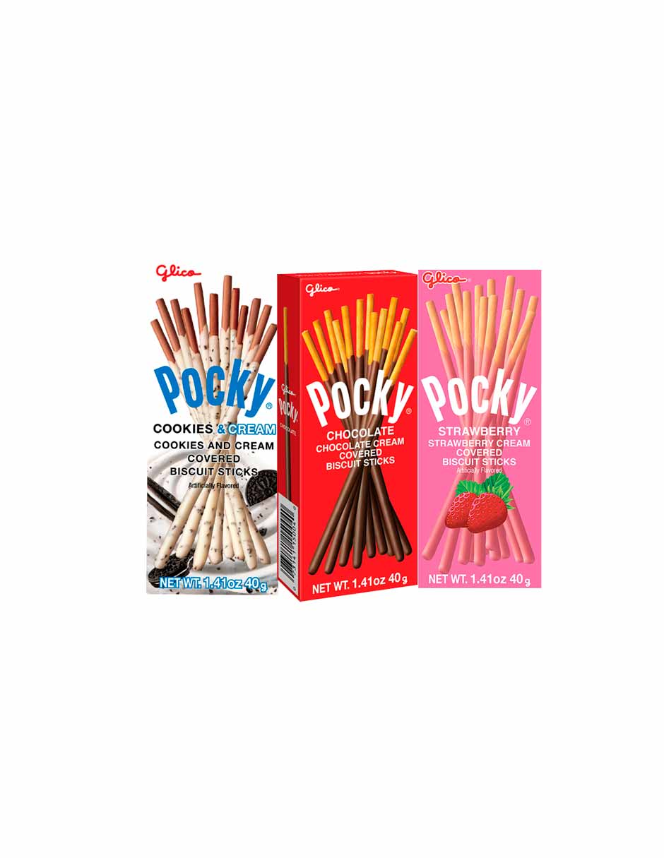 Palitos de galleta cubiertos de crema 40gr (varios sabores)