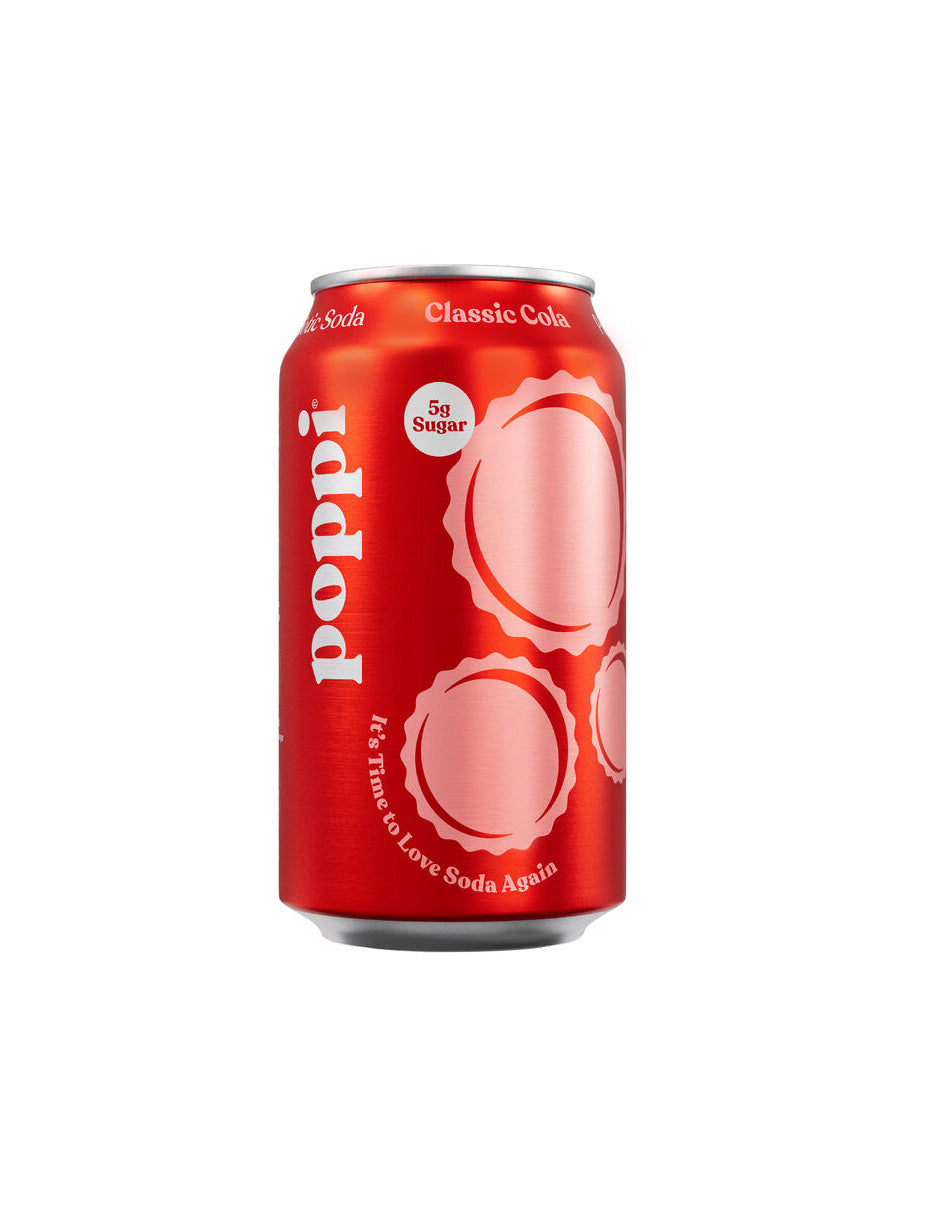 Refresco prebiótico Poppi variedad clásica 8 latas 12 oz