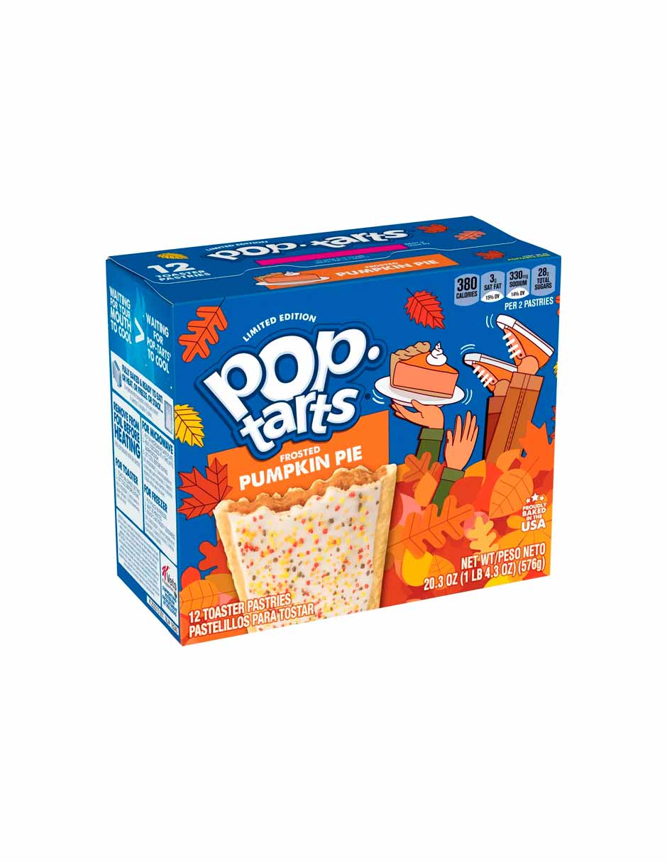 Pop Tarts pastel de calabaza 12 unidades 576gr