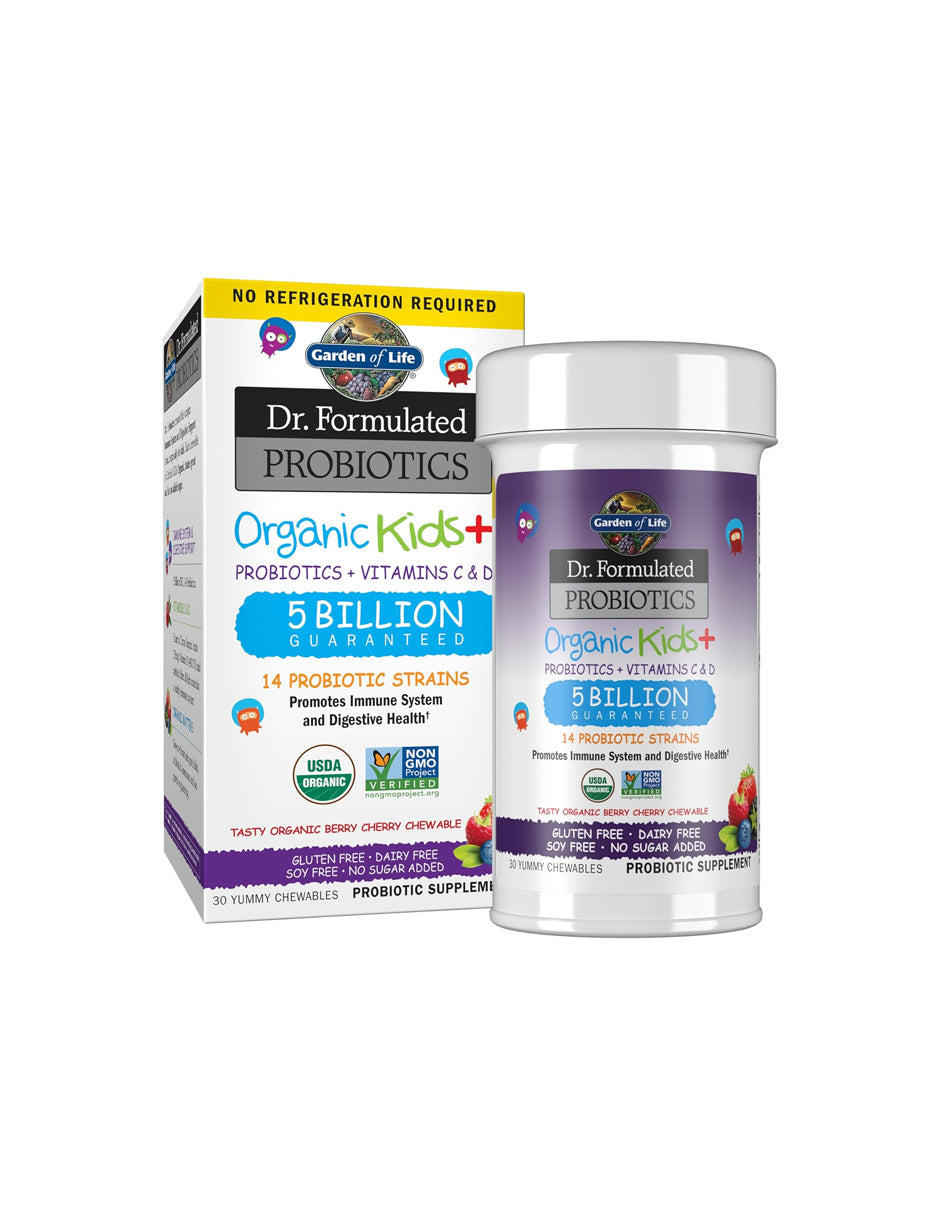 Probióticos Infantiles Garden of Life Sabor Sandía 30 masticables