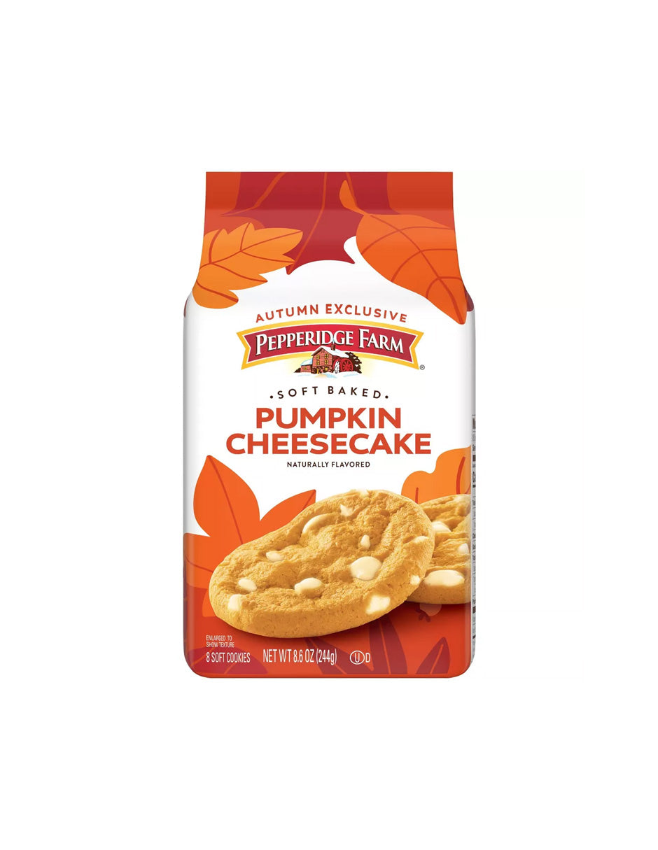 Pepperidge Farm Soft Baked Pumpkin Cheesecake galletas 244gr