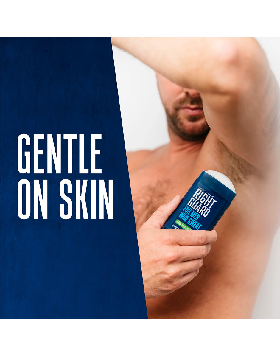 Right Guard Sport Antitranspirante y Desodorante Invisible Sólido, Protección 4 en 1 para Hombres, 2 pack