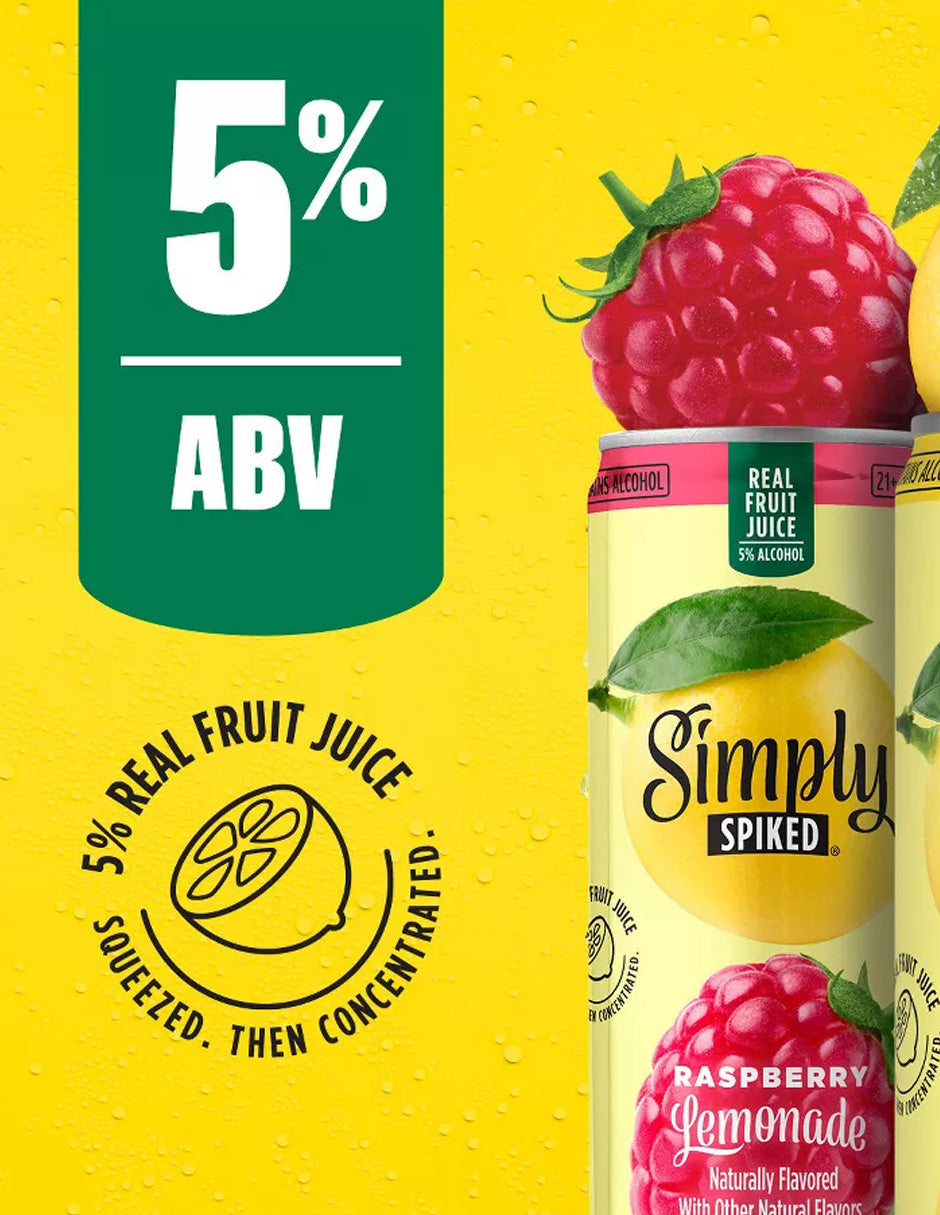 Limonada Simply Spiked Surtida 12 Latas de 355 ml