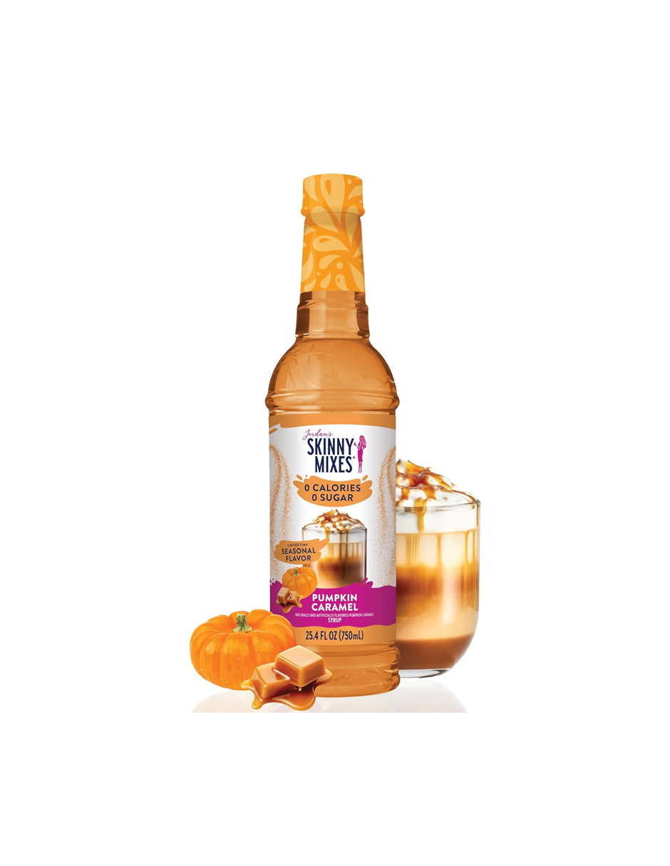 Jarabe sin azúcar caramelo y calabaza 750ml Skinny Mixes