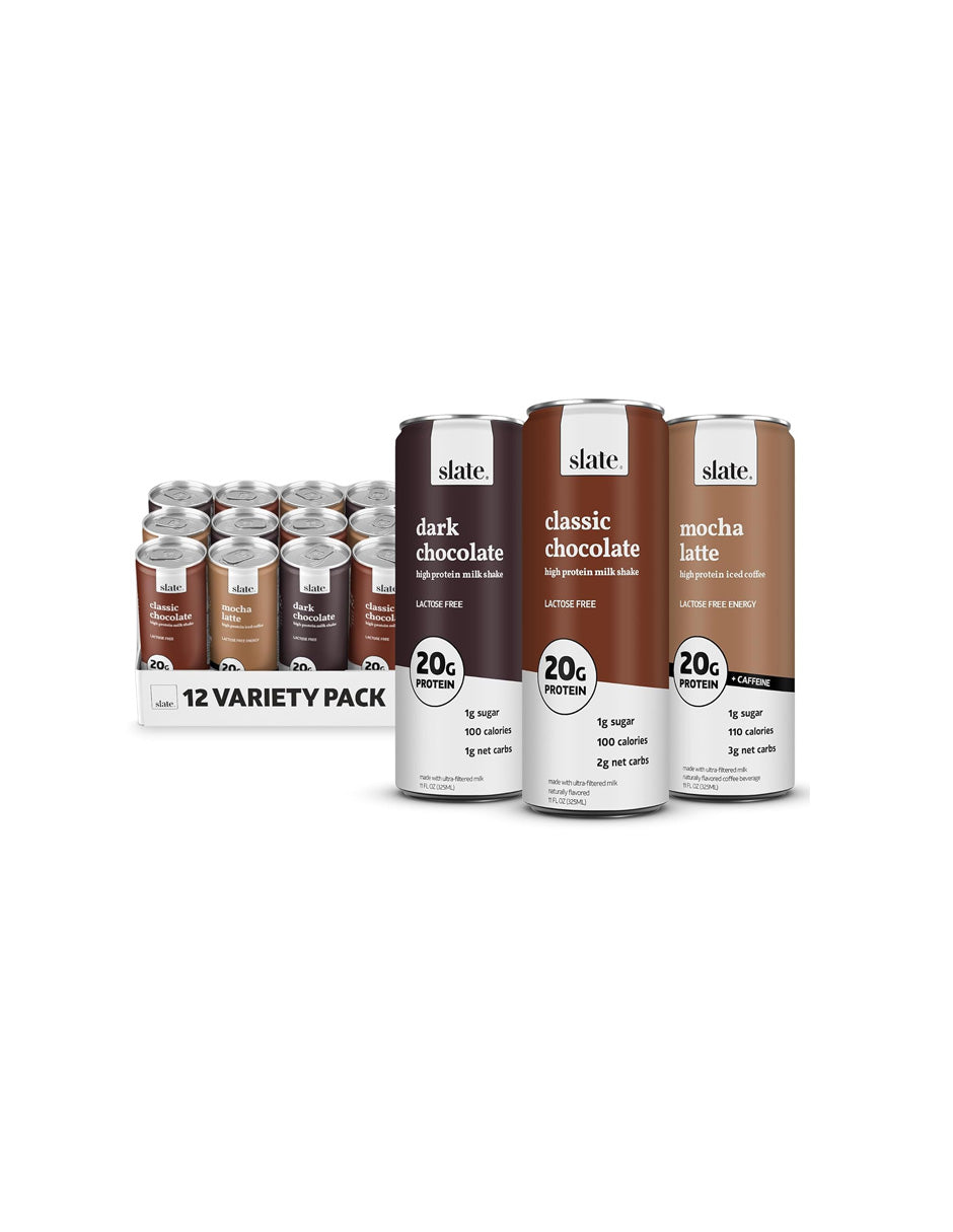 Café Helado con Proteína Slate 12 pack sabores chocolate