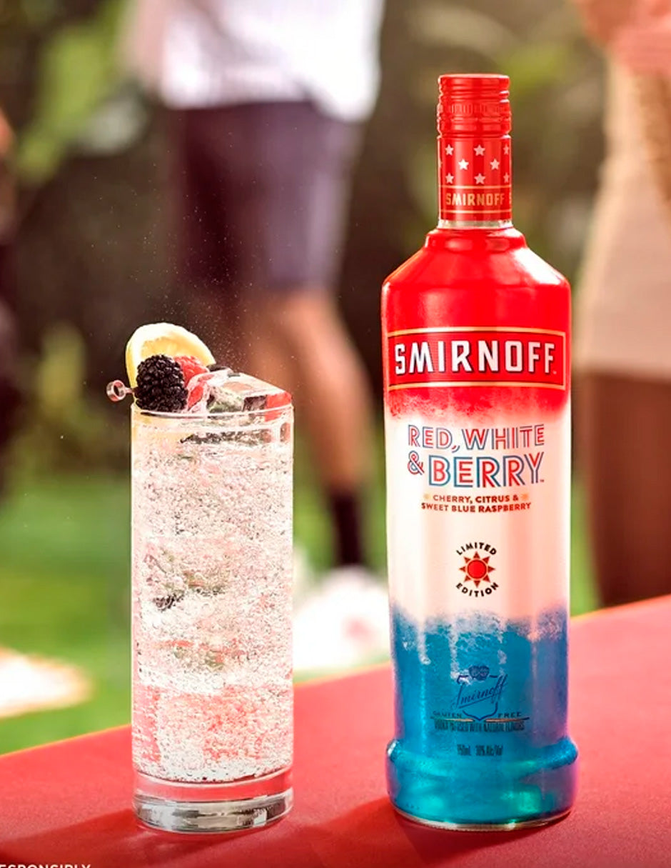 Smirnoff Vodka Red White & Berry 1.75 litros