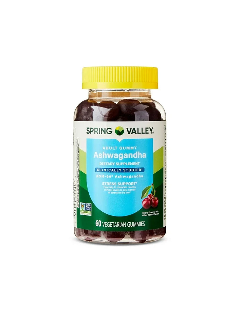 Spring Valley Ashwagandha Suplemento 60 gomitas