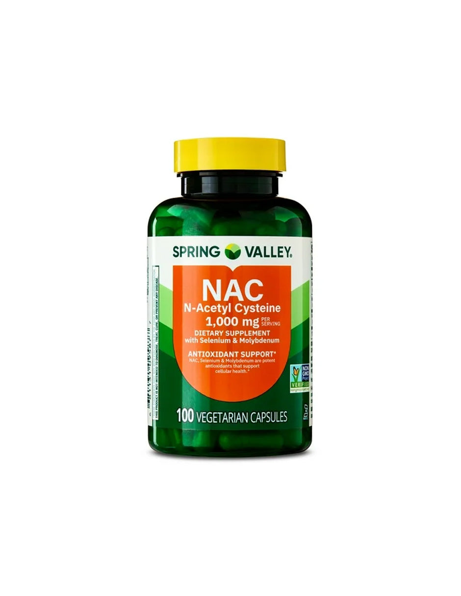 Suplemento NAC Spring Valley 1000mg 100 Cápsulas