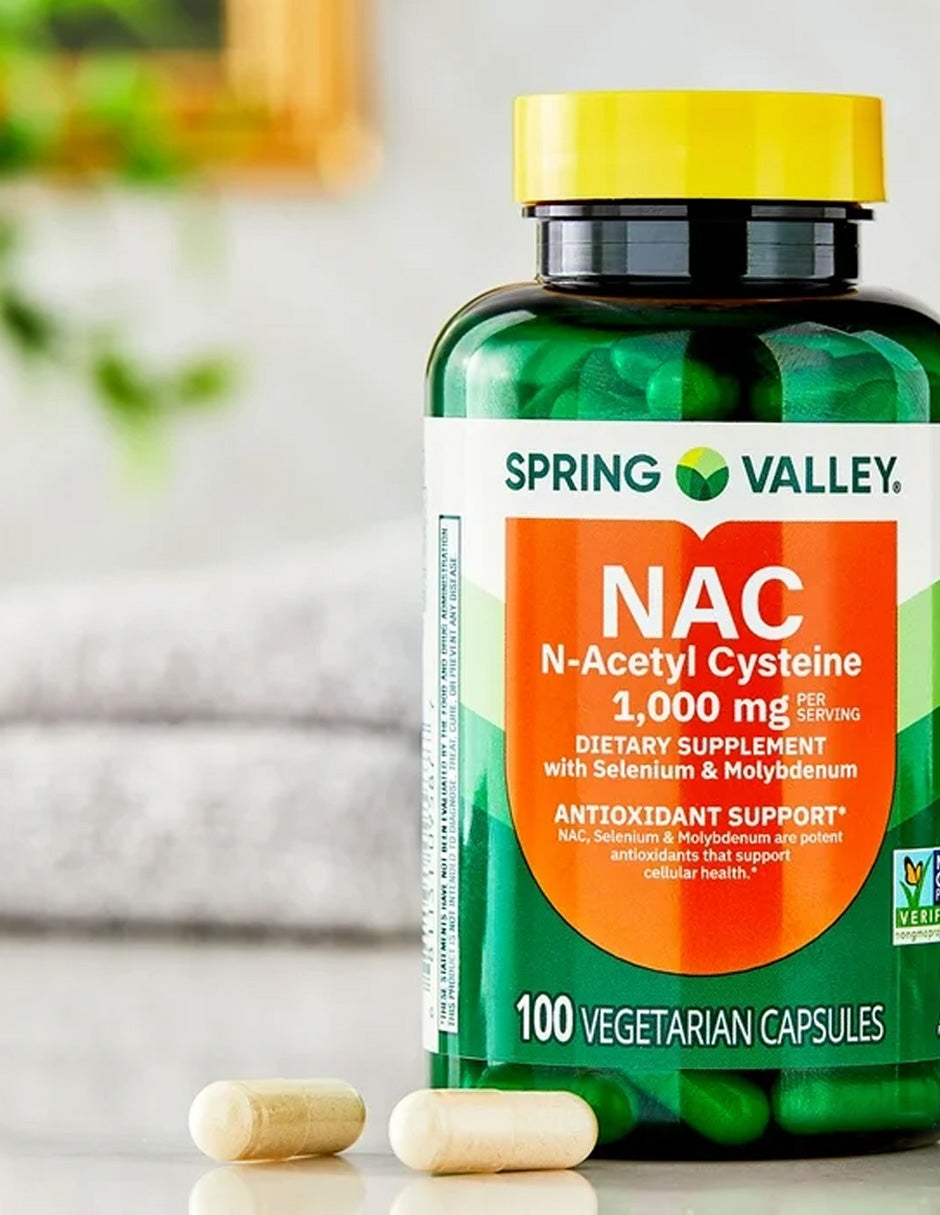 Suplemento NAC Spring Valley 1000mg 100 Cápsulas