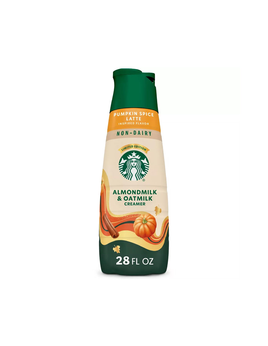 Starbucks Non dairy Pumpkin Spice latte crema para café 828ml