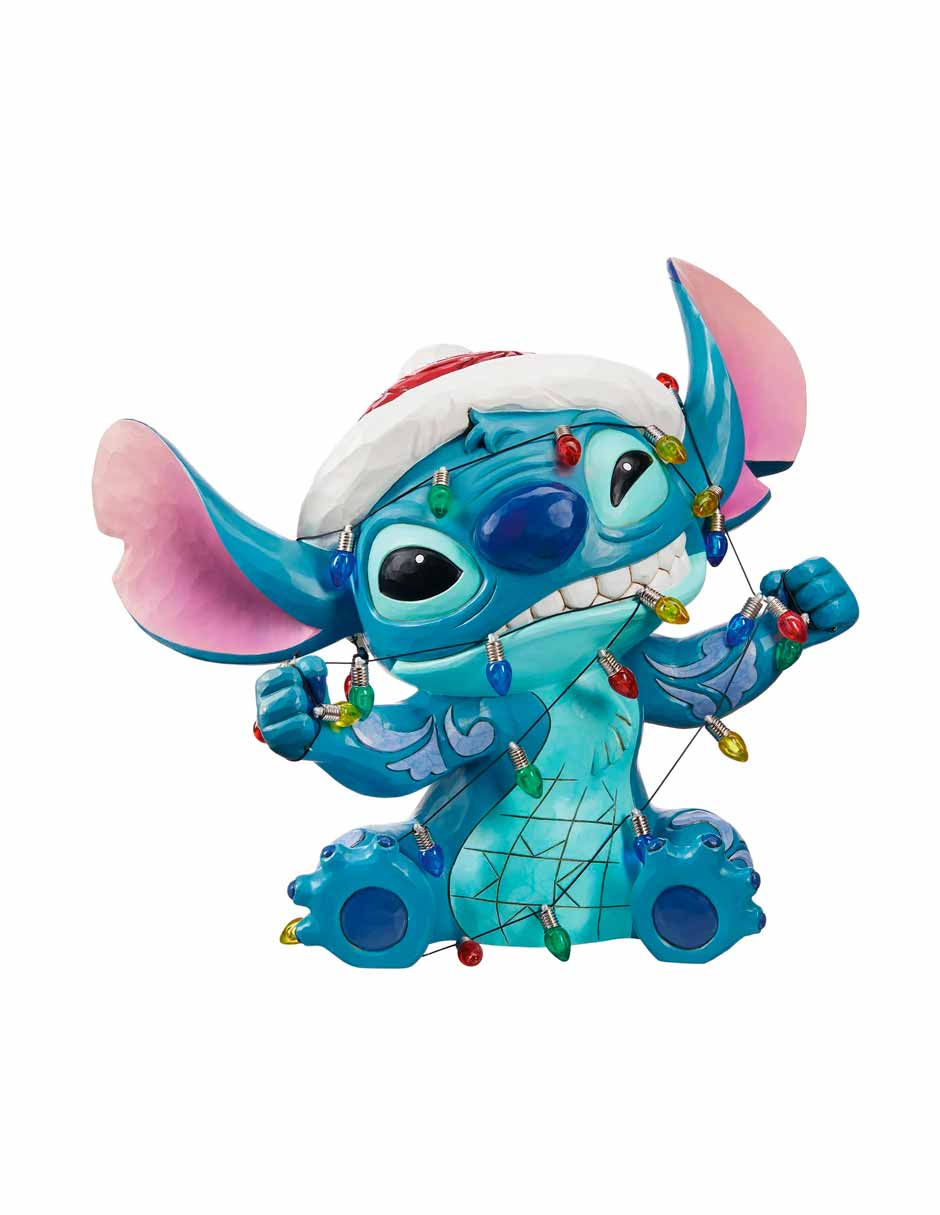 Disney Figura Stitch navideño pintada a mano
