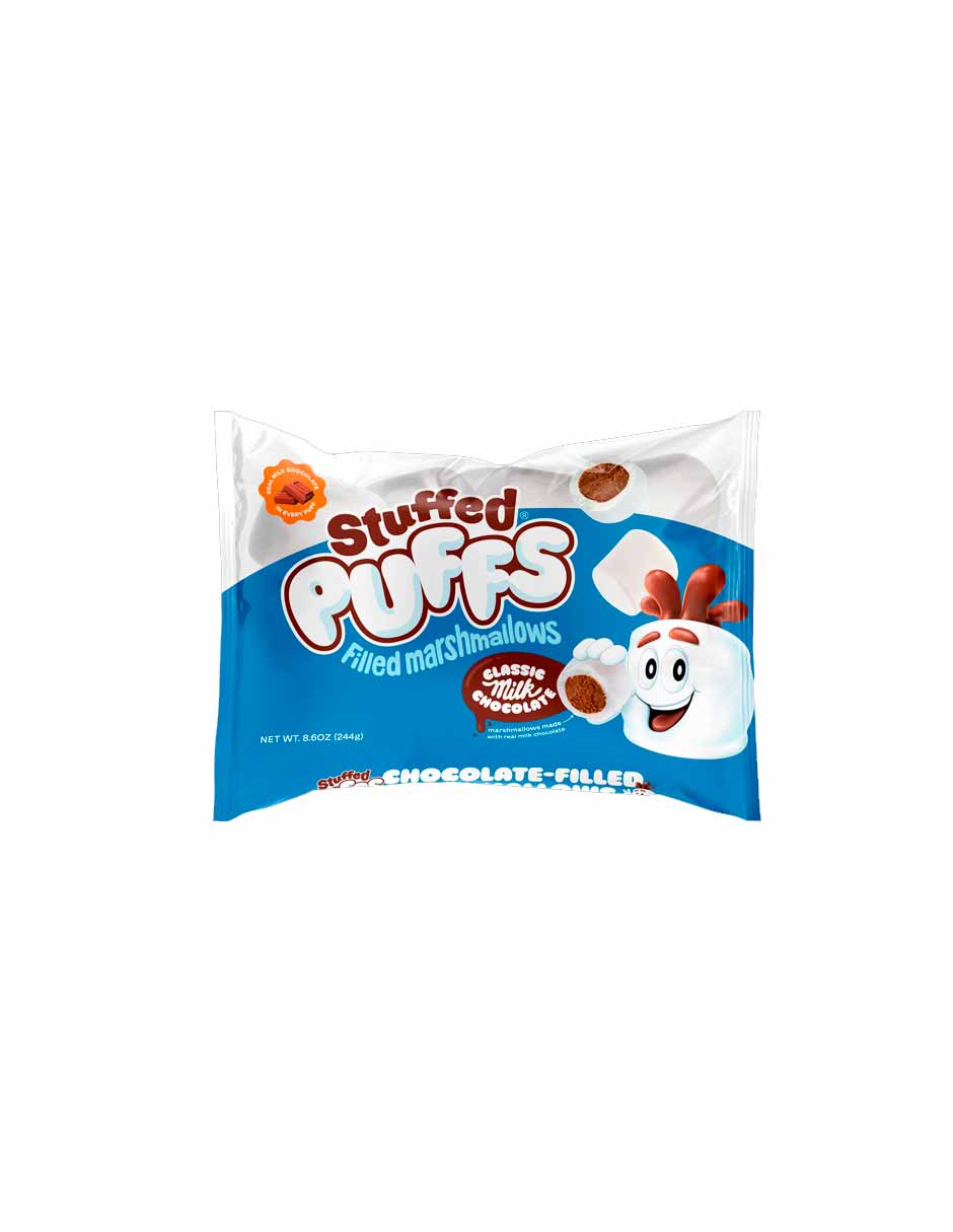 Stuffed Puffs Classic Chocolate con leche relleno de malvavisco 244gr