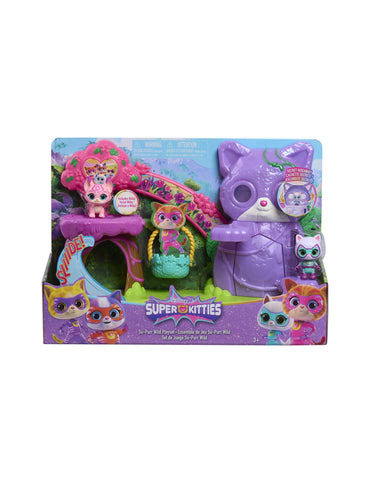 Disney Jr SuperKitties Playset con Tobogán y Figuras
