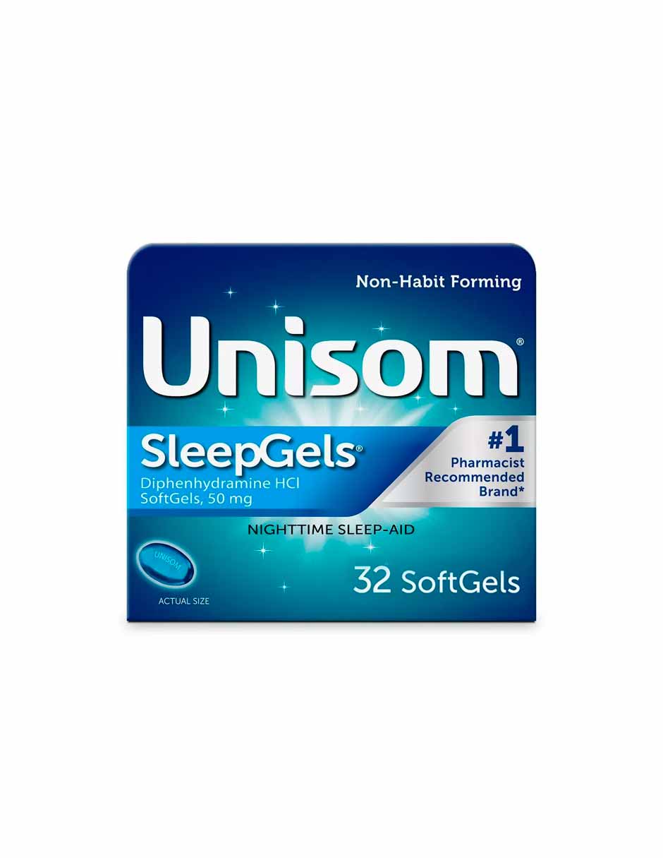 Unisom Cápsulas blandas para ayudar a dormir 32 unidades