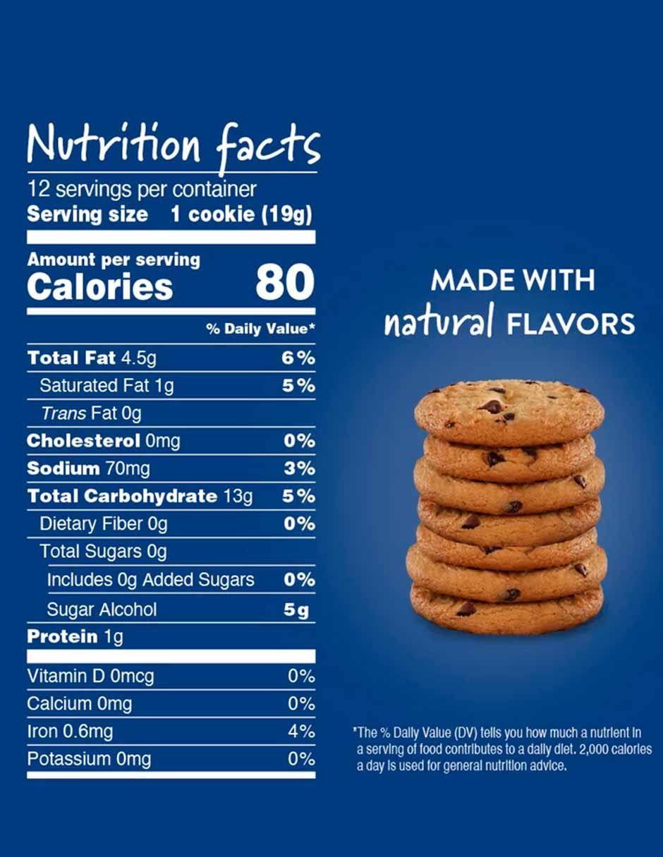 Voortman Galletas Chocolate Chip sin azúcar 227gr
