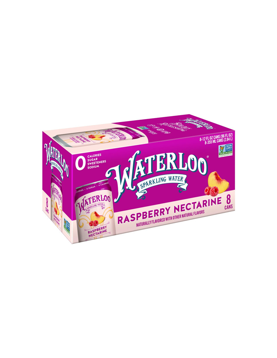 Waterloo Sparkling Water paquetes de 8 latas 355ml