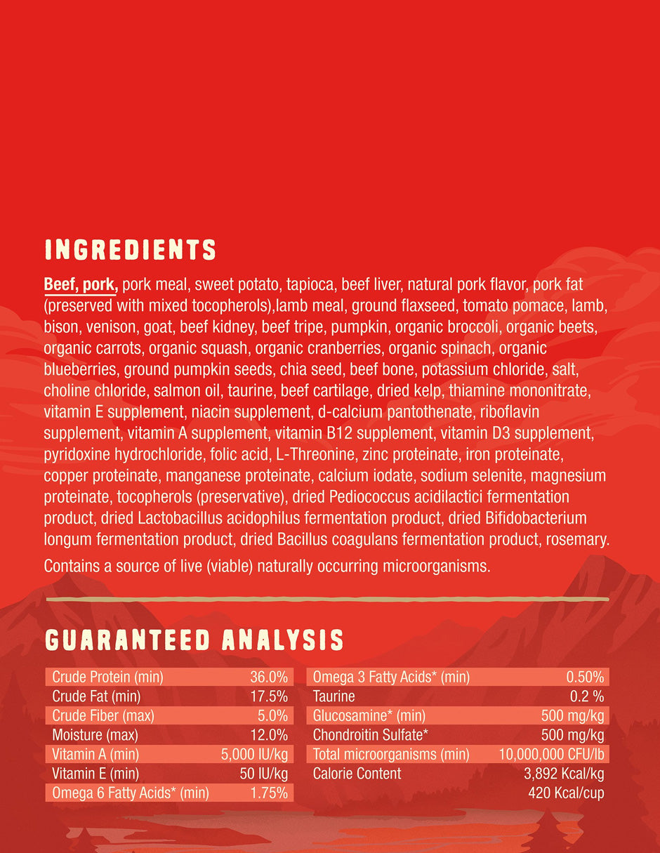 Alimento seco para perros sin granos Stella & Chewy's receta carne roja (variedad)