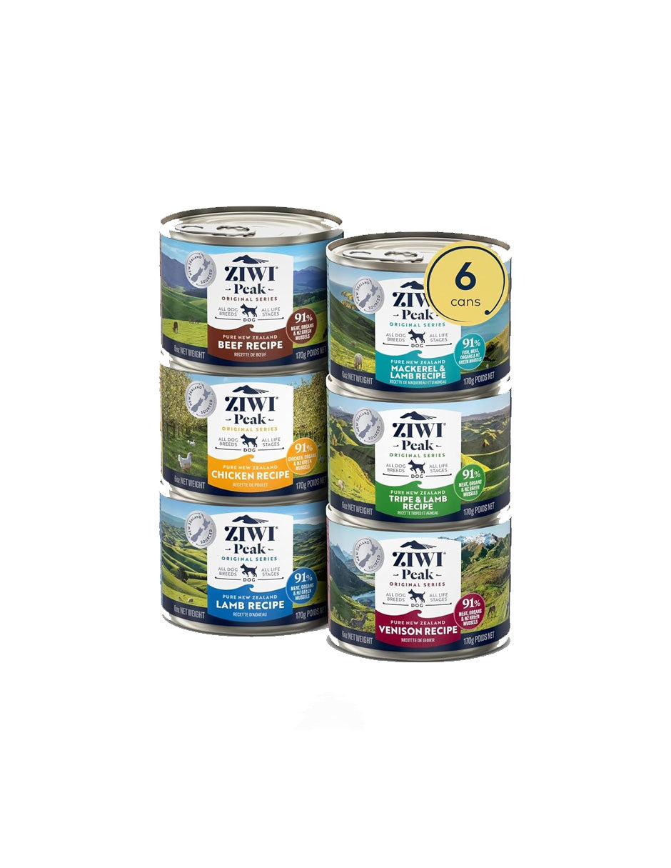 ZIWI Peak Comida Húmeda para Perros Alta en Proteína Pack Variado de 170gr