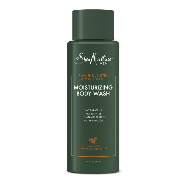 SheaMoisture Men's Body Wash limpia e hidratar la piel Raw Shea Butter 444ml