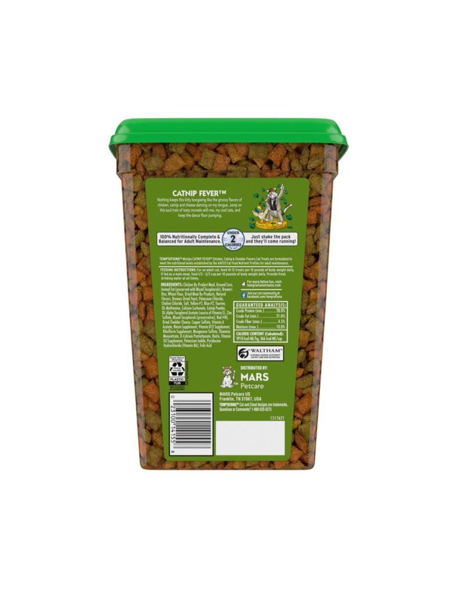 Temptations premios para gatos sabor pollo cheddar 850g