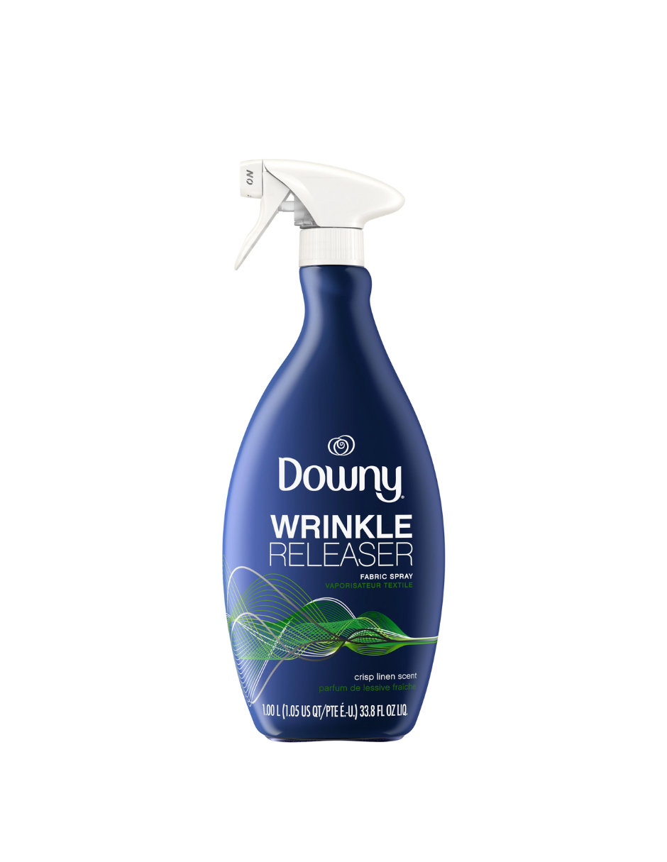 Downy Wrinkle Eliminador de arrugas en la ropa, aroma a lino 1L