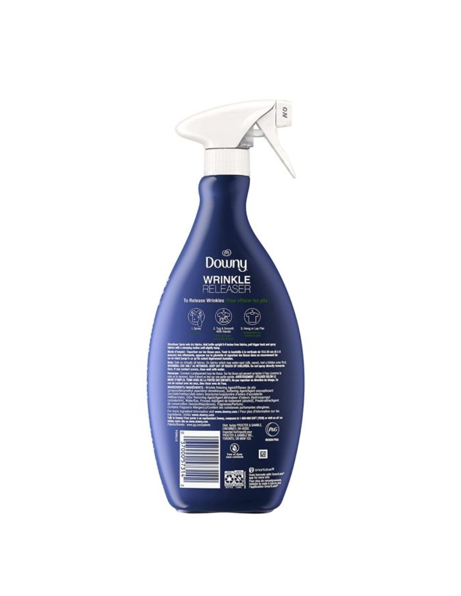 Downy Wrinkle Eliminador de arrugas en la ropa, aroma a lino 1L
