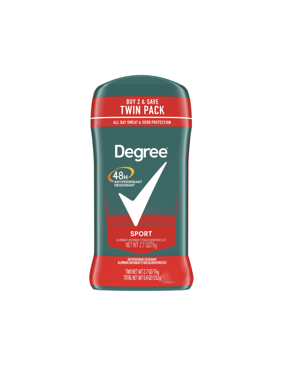 Desodorante y antitranspirante de 48 horas Degree Men Sport, 2 pack