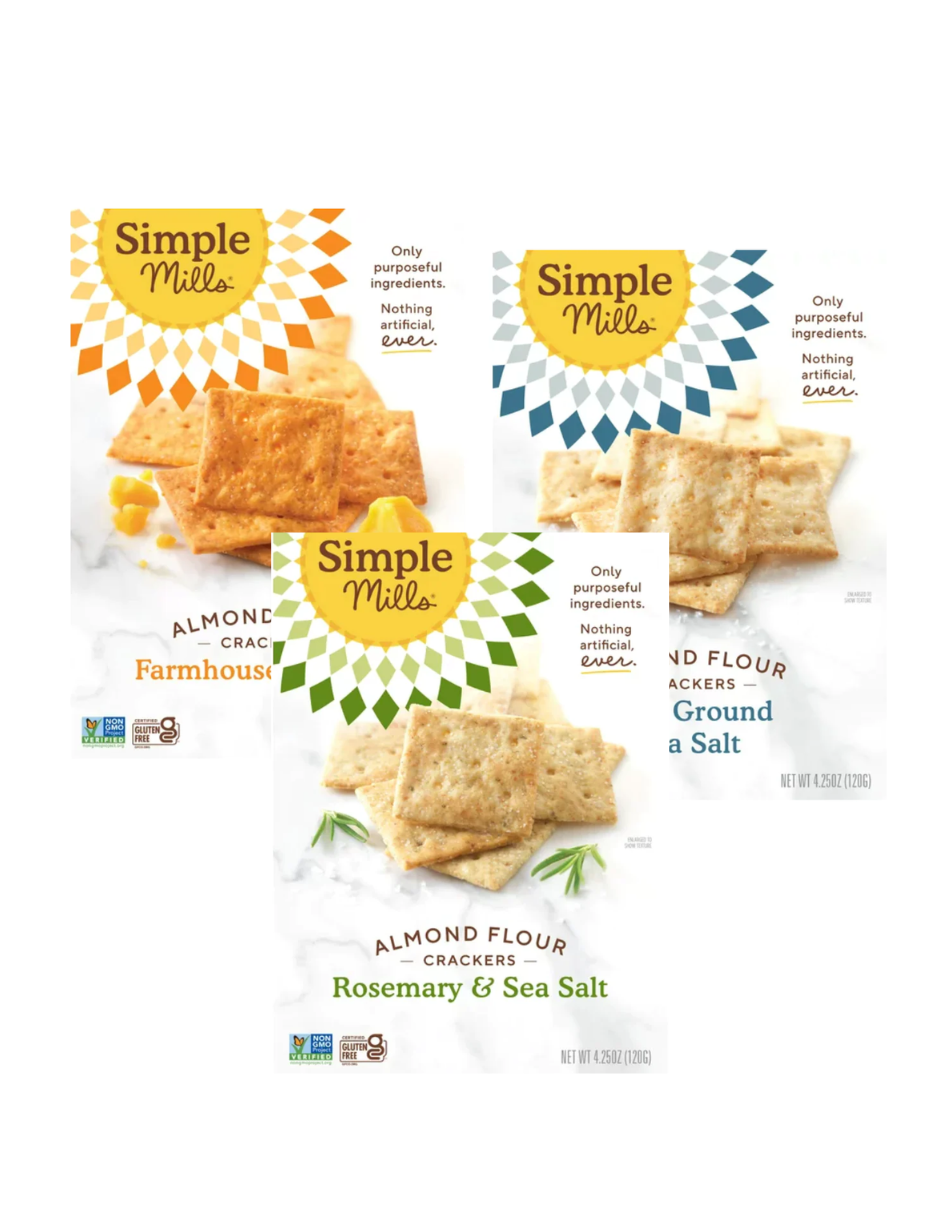 Simple Mills galletas de harina de almendras (variedad) 120gr