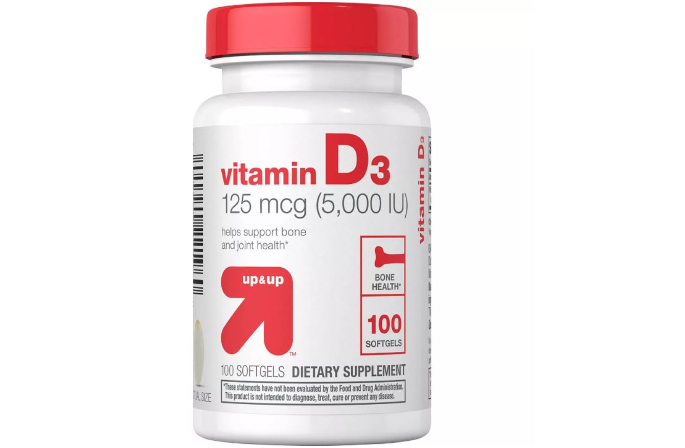 Vitamina D3 125mcg (5,000 IU) 100ct