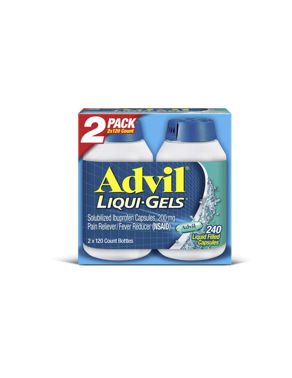 Advil Liqui-Gels 200mg 120ct 2 pack