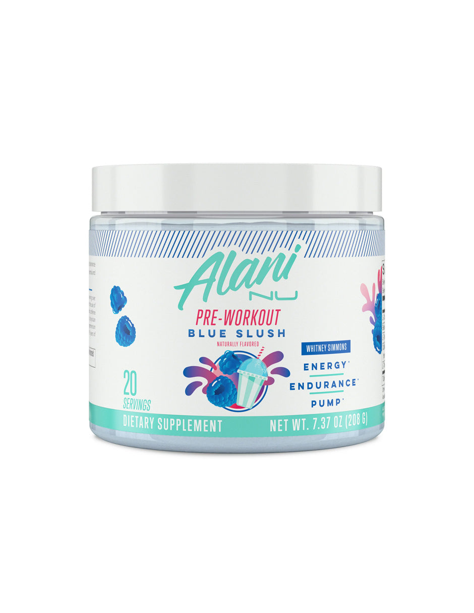 Alani Nu Pre-Workout Powder, Blue Slush 208gr