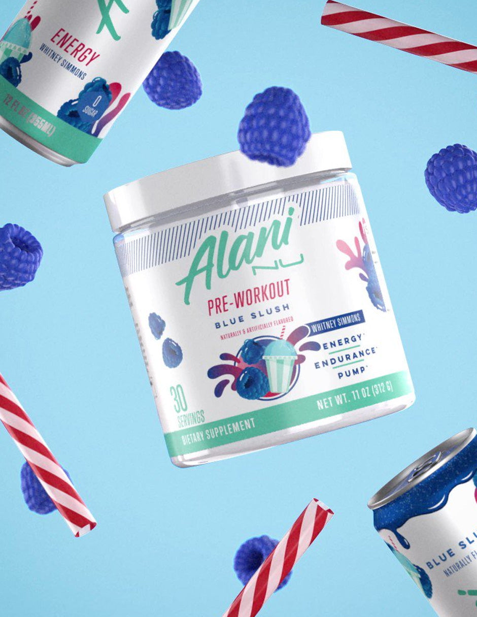 Alani Nu Pre-Workout Powder, Blue Slush 208gr