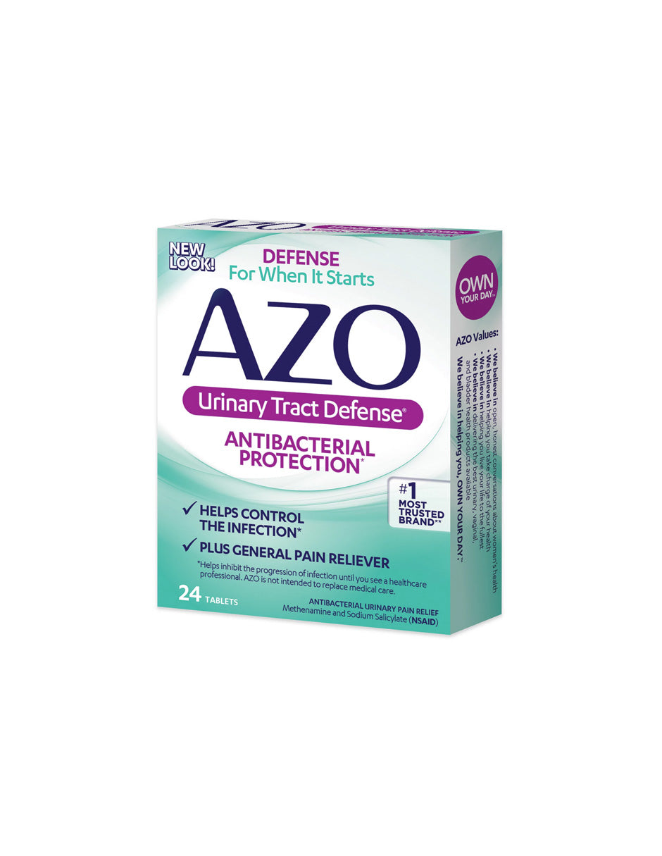 AZO defensa del tracto urinario, protección antibacteriana 24 unidades