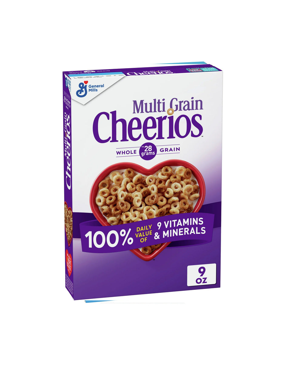 Cheerios multigrano, sin gluten, avena integral 255gr