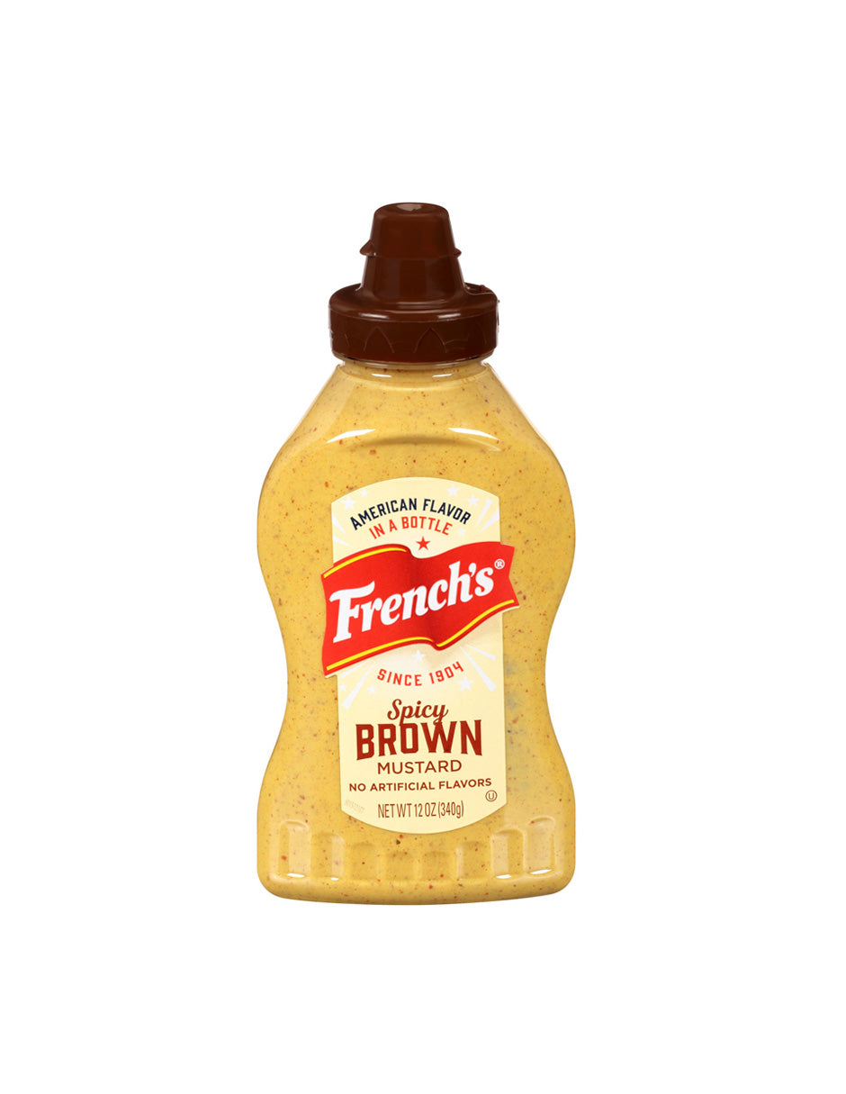 French Mostaza marrón picante 340gr