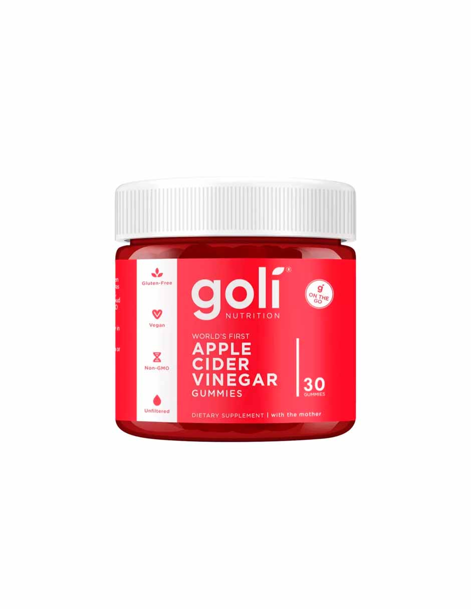 Goli Nutrition Gomitas de vinagre de sidra de manzana, 30 unidades