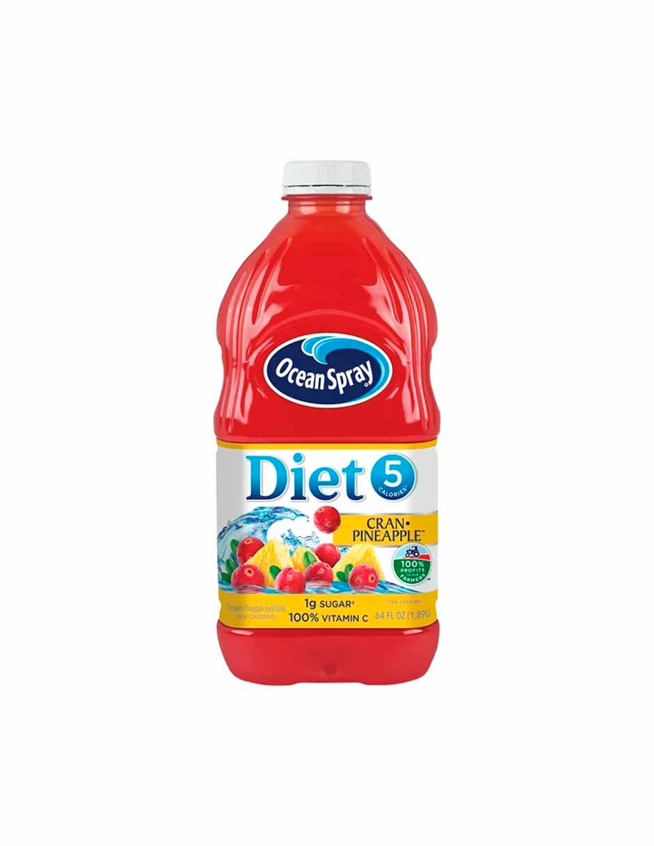 Ocean Spray Bebida de jugo de piña Diet 1.89L