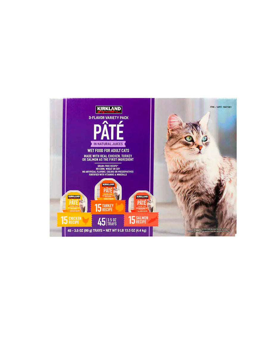 Kirkland Alimento para gatos en paté 3.5 oz, 45 unidades