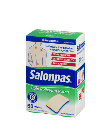 Parche para aliviar el dolor Salonpas, 60 parches