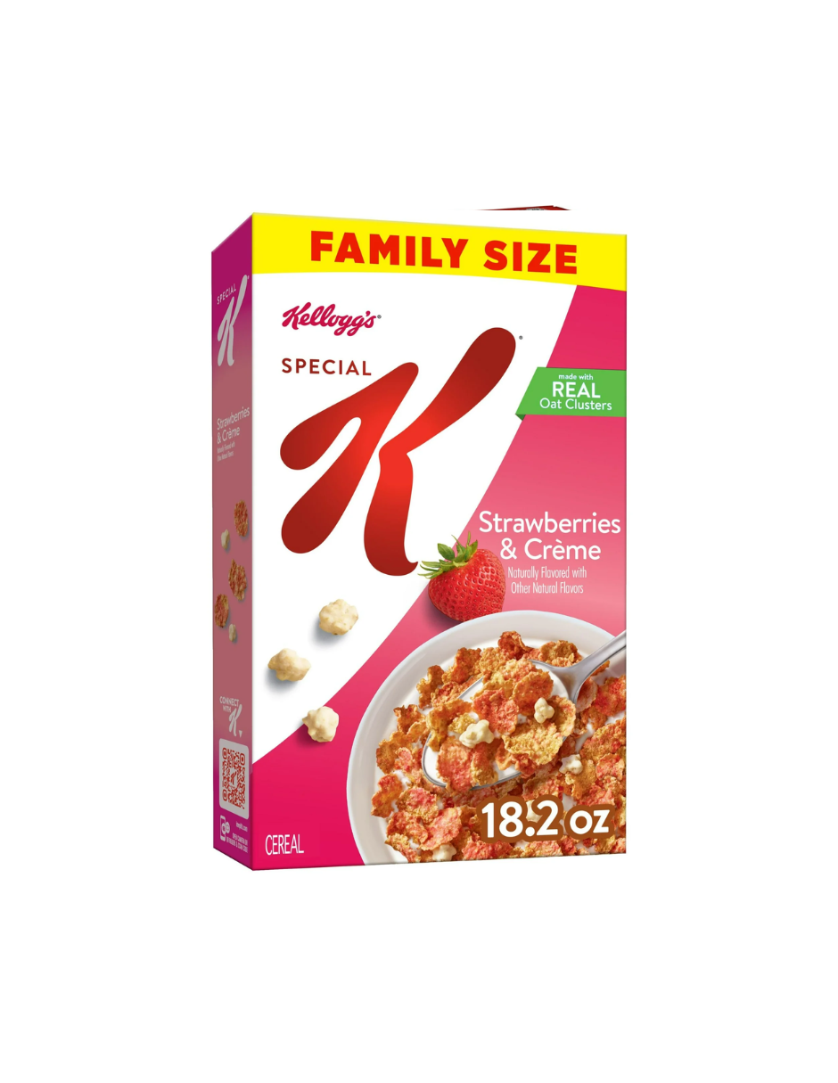 Cereal de desayuno Kelloggs Special K, fresas y crema 516gr