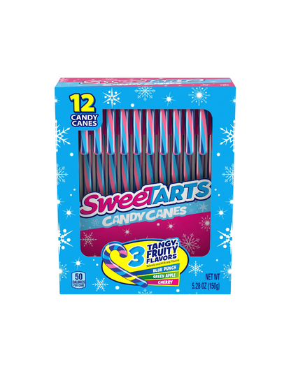 SweeTarts Bastones de Caramelo Navideños, Paquete Variado, 150gr