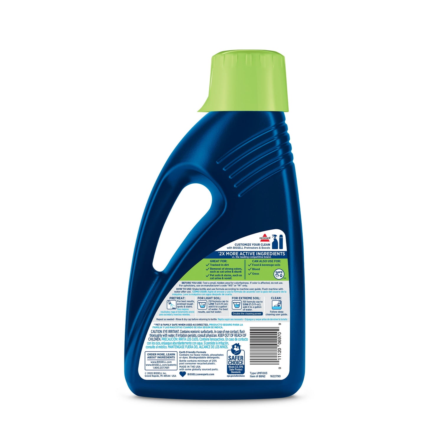 Bissell solución Removedor de olores y manchas de mascotas sin perfume 1.8L