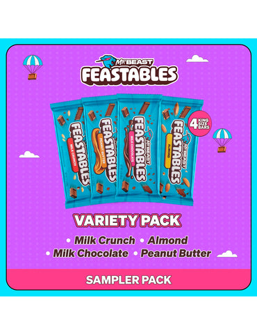 Feastables Mr Beast barras de chocolate 4 pack