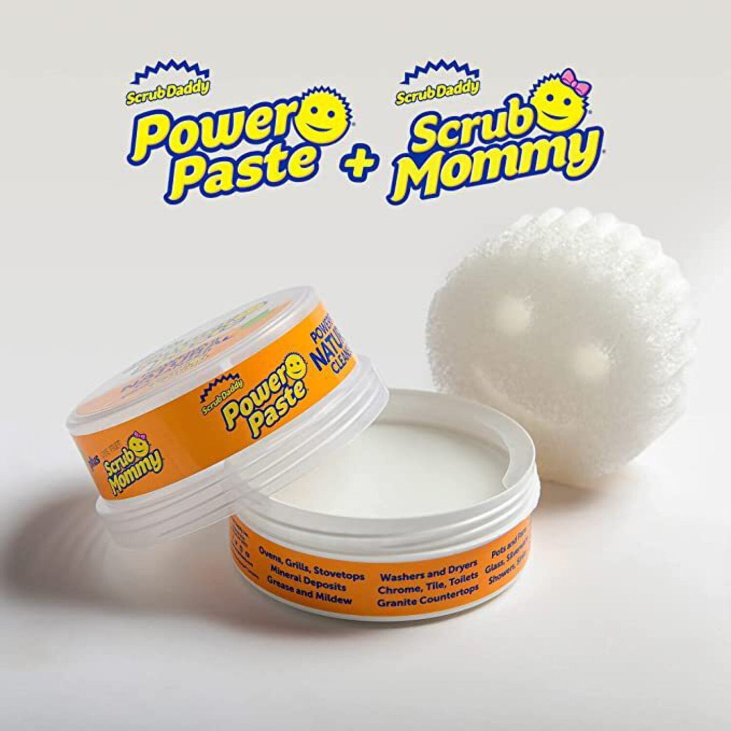 Scrub Daddy PowerPaste + Esponja Scrub Mommy Dye Free