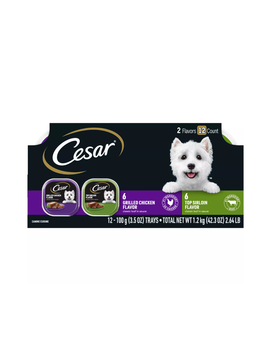 Alimento húmedo para perros adultos Cesar®, 12 unidades, variedad