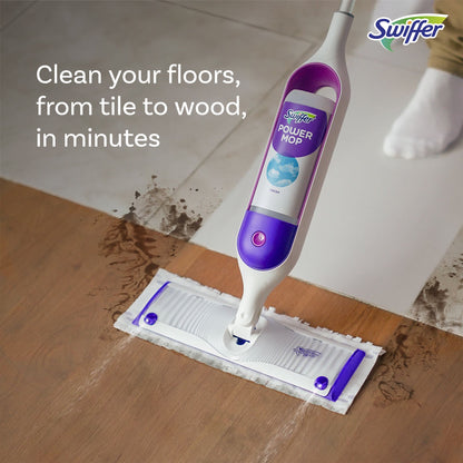 Kit de trapeador multisuperficies Swiffer PowerMop para limpieza de pisos, aroma fresco