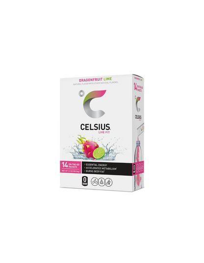 Celsius on-the-go paquetes de polvo de energía esencial 14 pack 5.7g