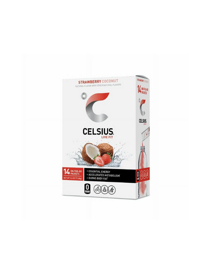 Celsius on-the-go paquetes de polvo de energía esencial 14 pack 5.7g