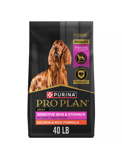 Alimento seco para perros adultos Purina Pro Plan Sensitive Skin & Stomach - Salmón y arroz