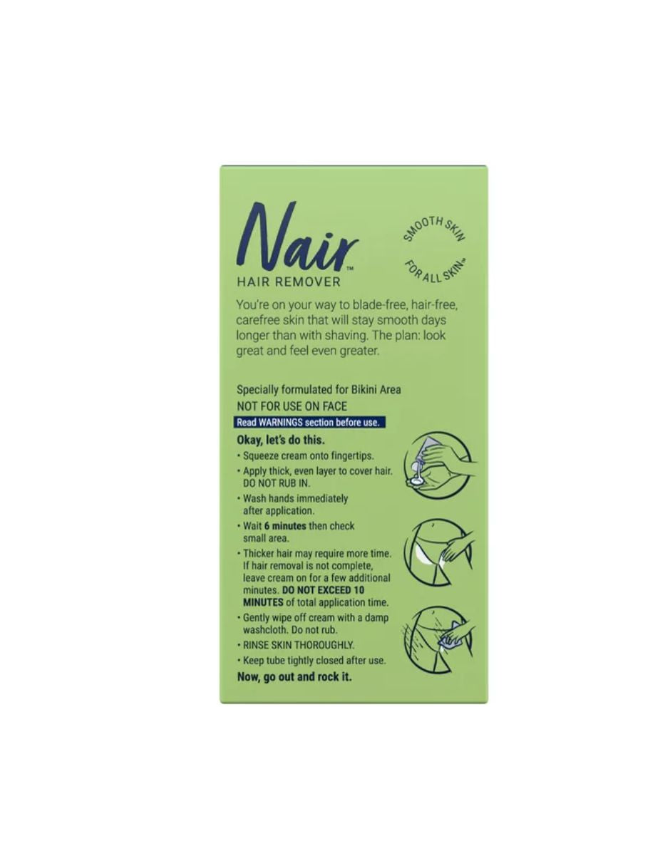 Nair removedor de vello para área bikini 48gr